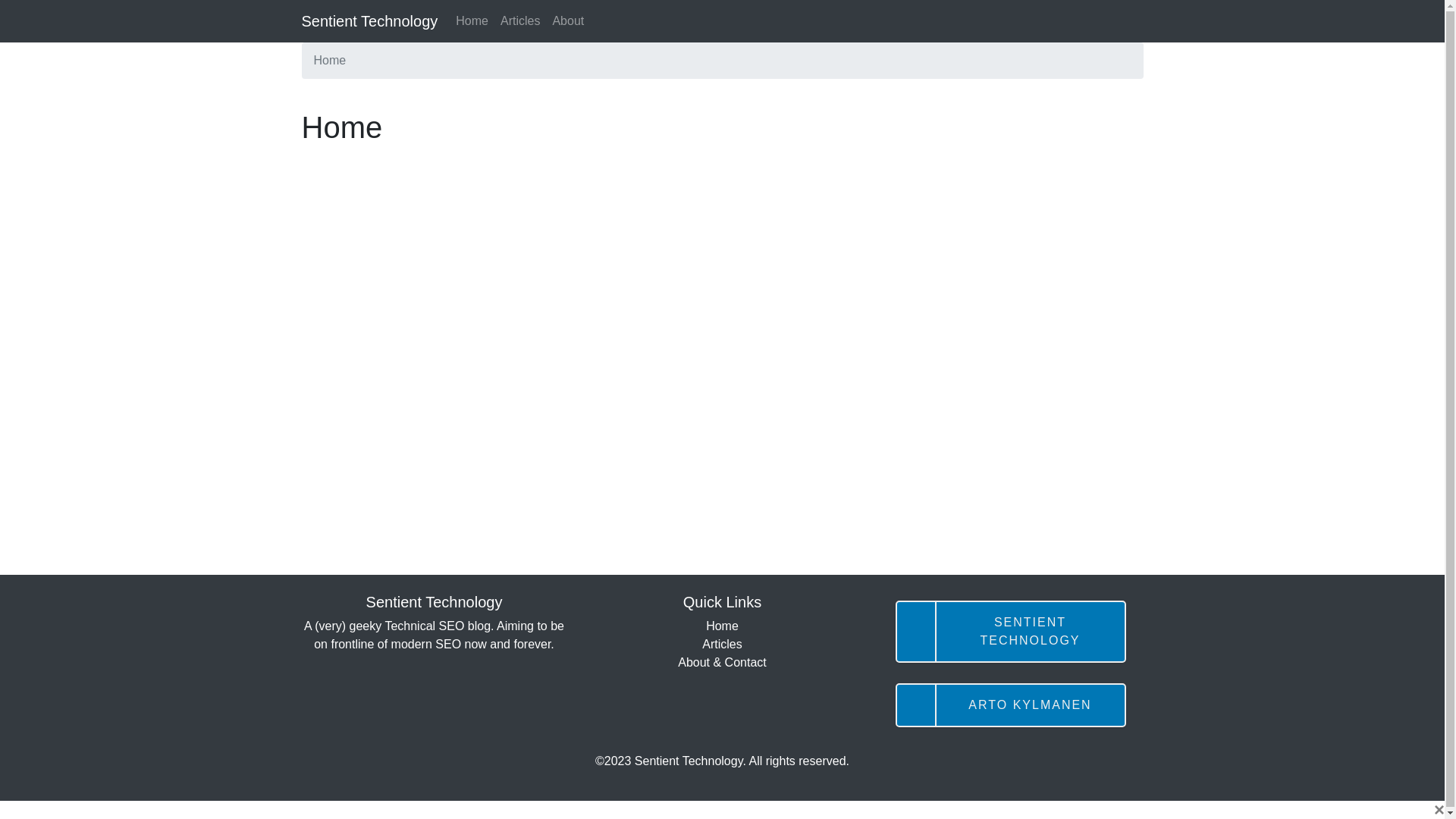 website screenshot of https://sentient-technology-website-static.pages.dev/