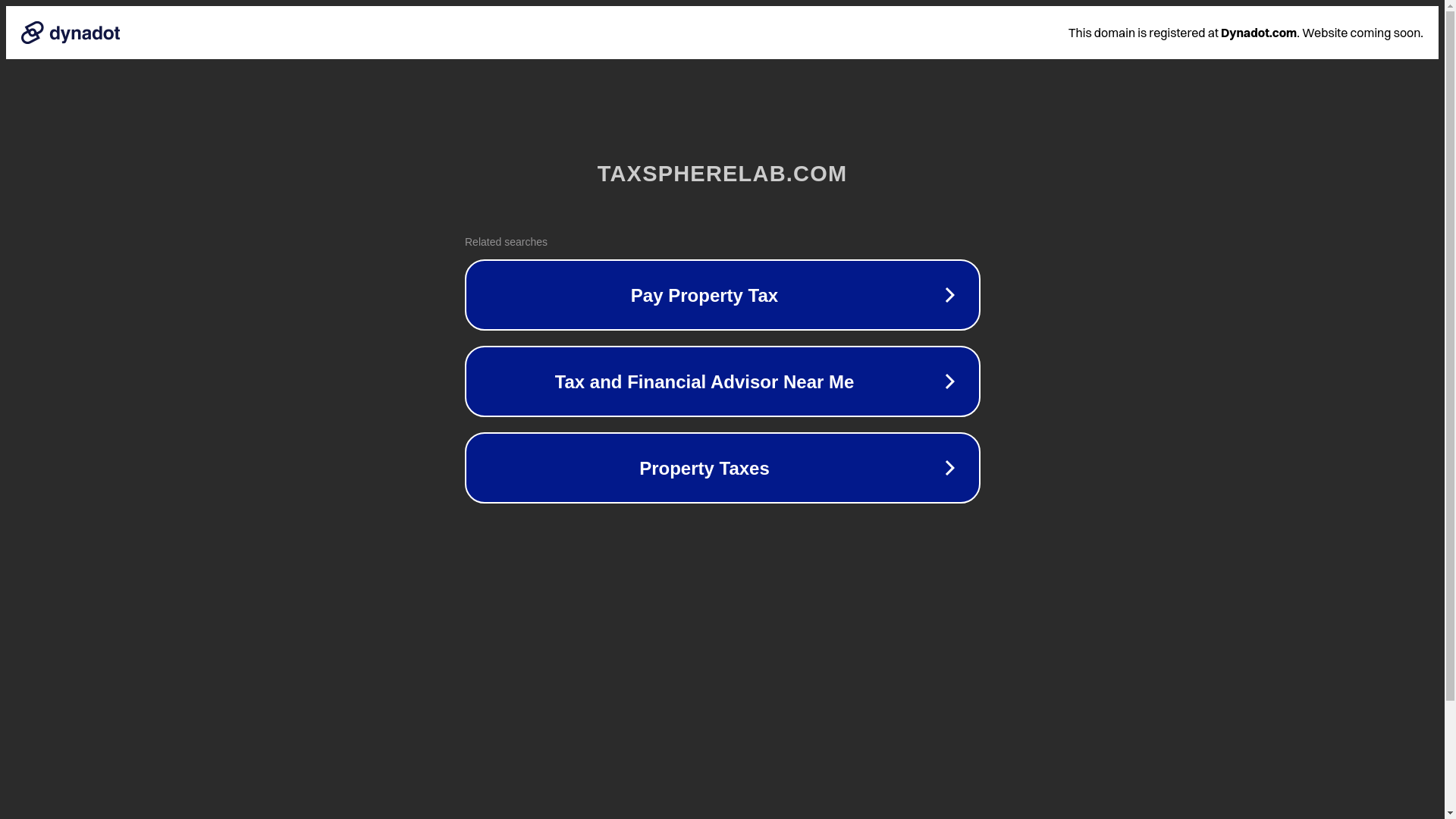website screenshot of https://taxspherelab.com/