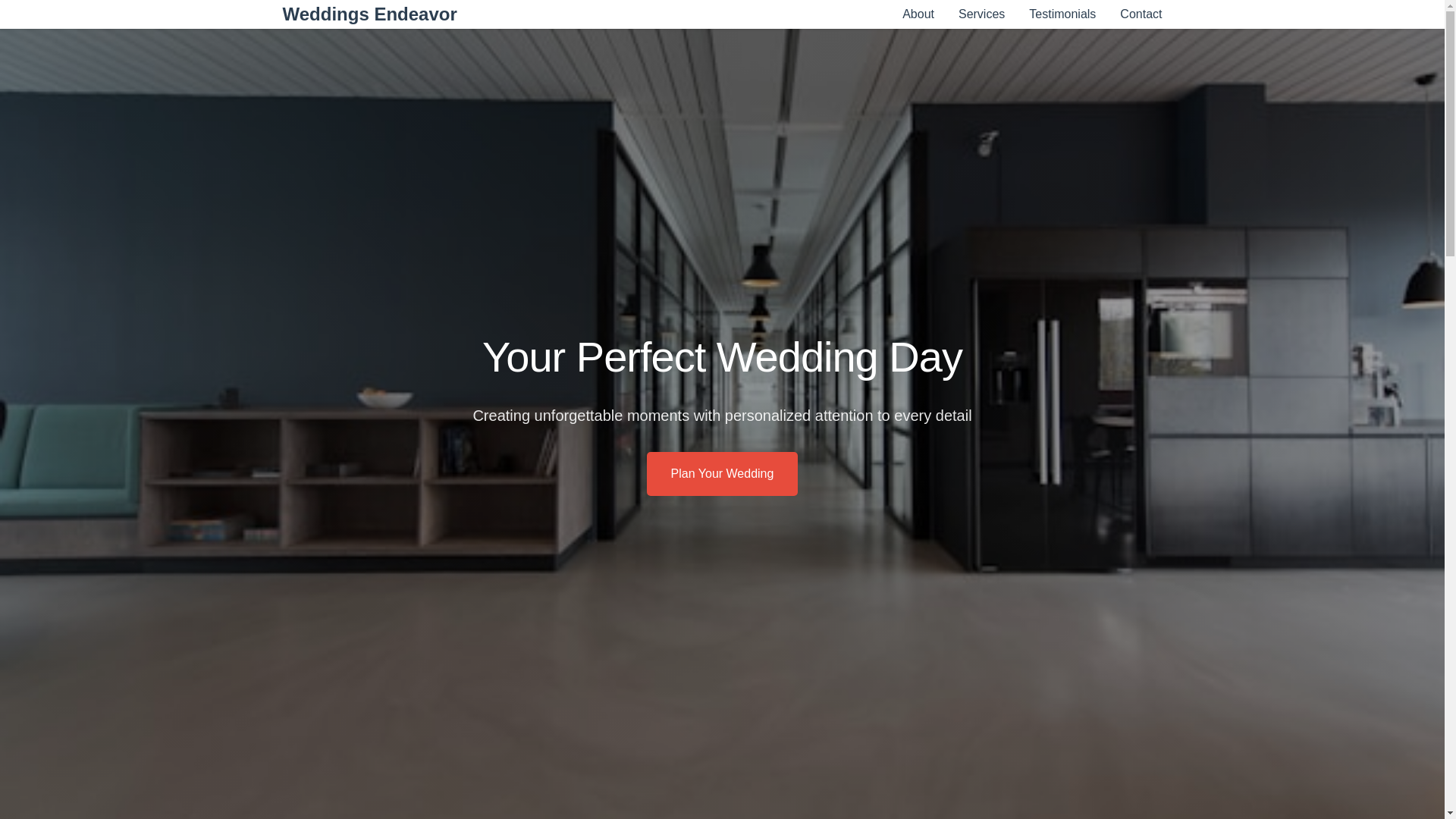 website screenshot of https://weddingsendeavor.sbs/