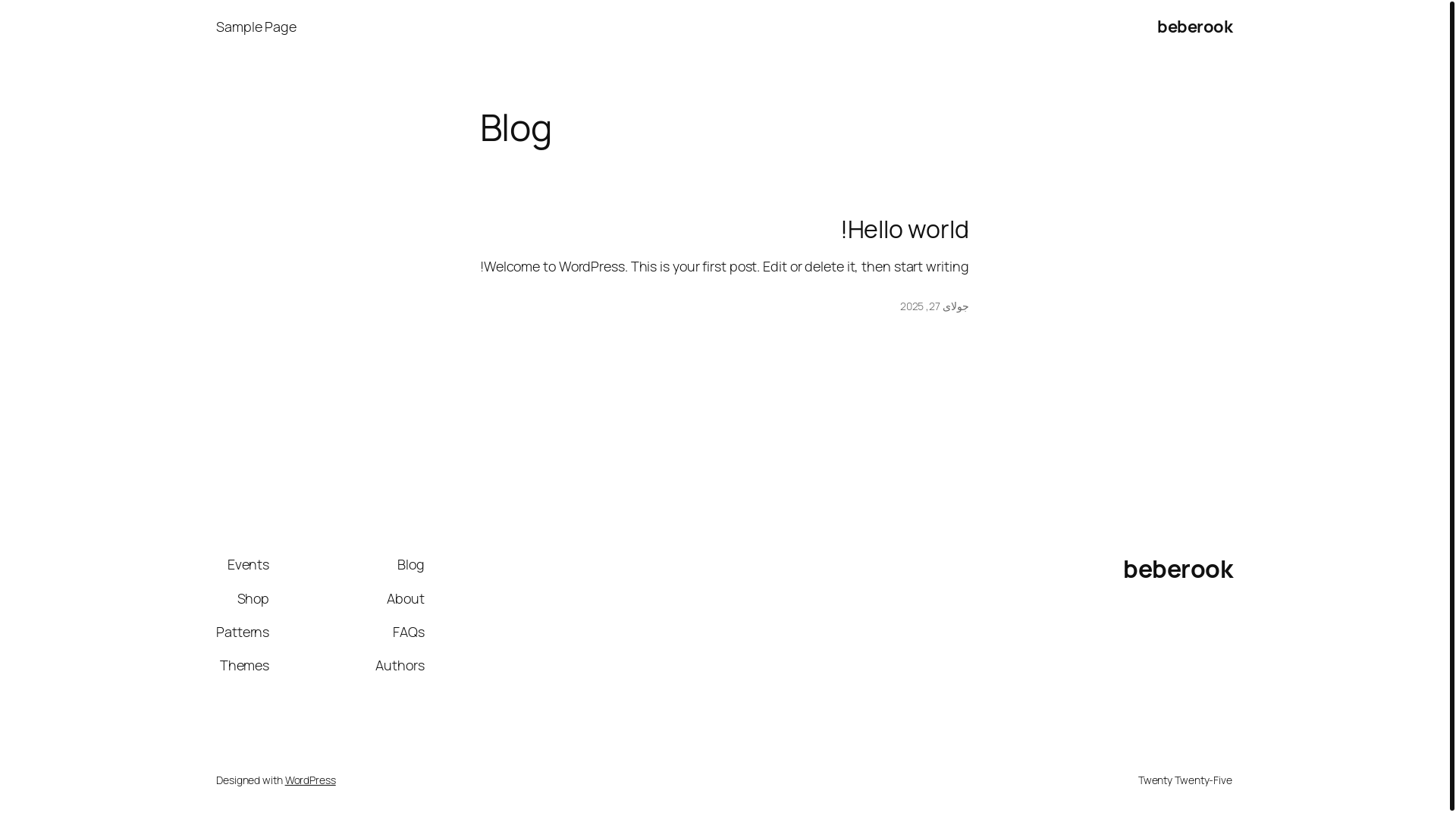 website screenshot of https://beberook.ir/