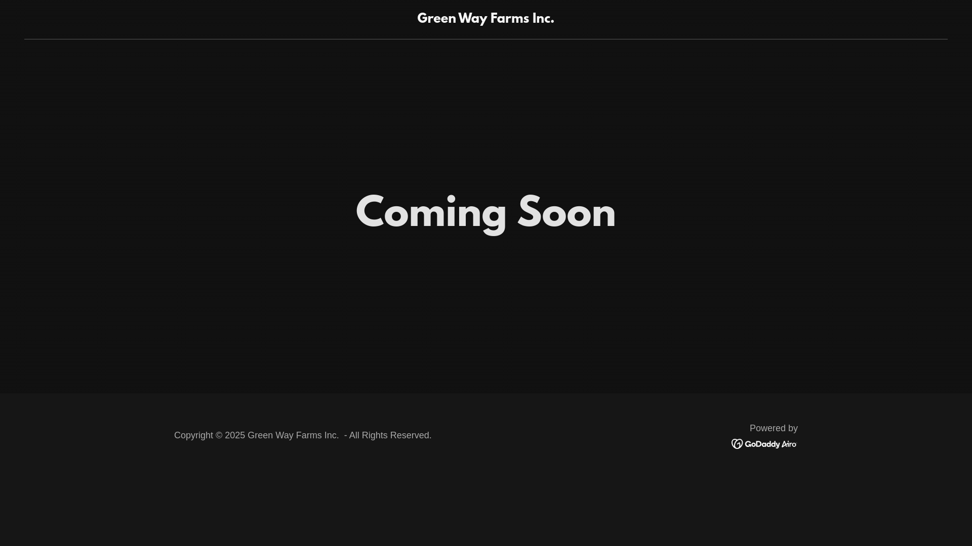 website screenshot of https://greenwayfarmsincstore.com/
