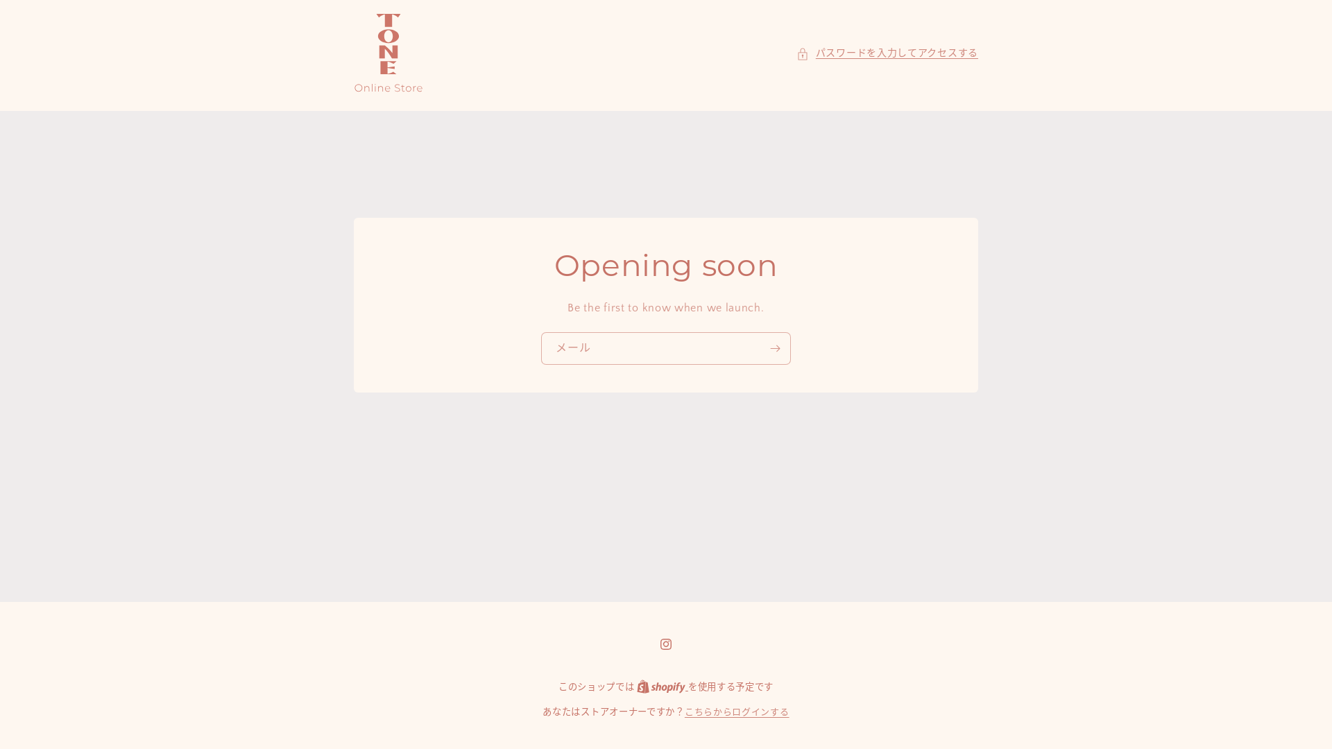 website screenshot of https://tonebakes-store.jp/