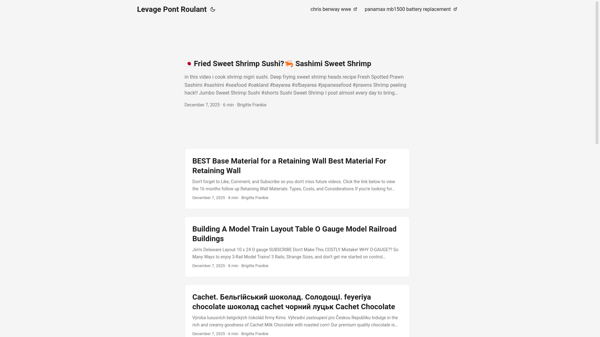 website screenshot of https://levagepontroulant.pages.dev/