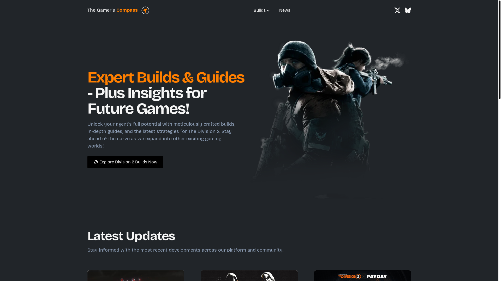 website screenshot of https://thegamerscompass.pages.dev/