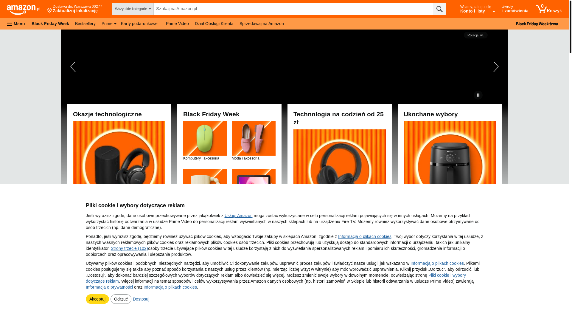 website screenshot of https://www.amazon.pl/ref=nav_logo