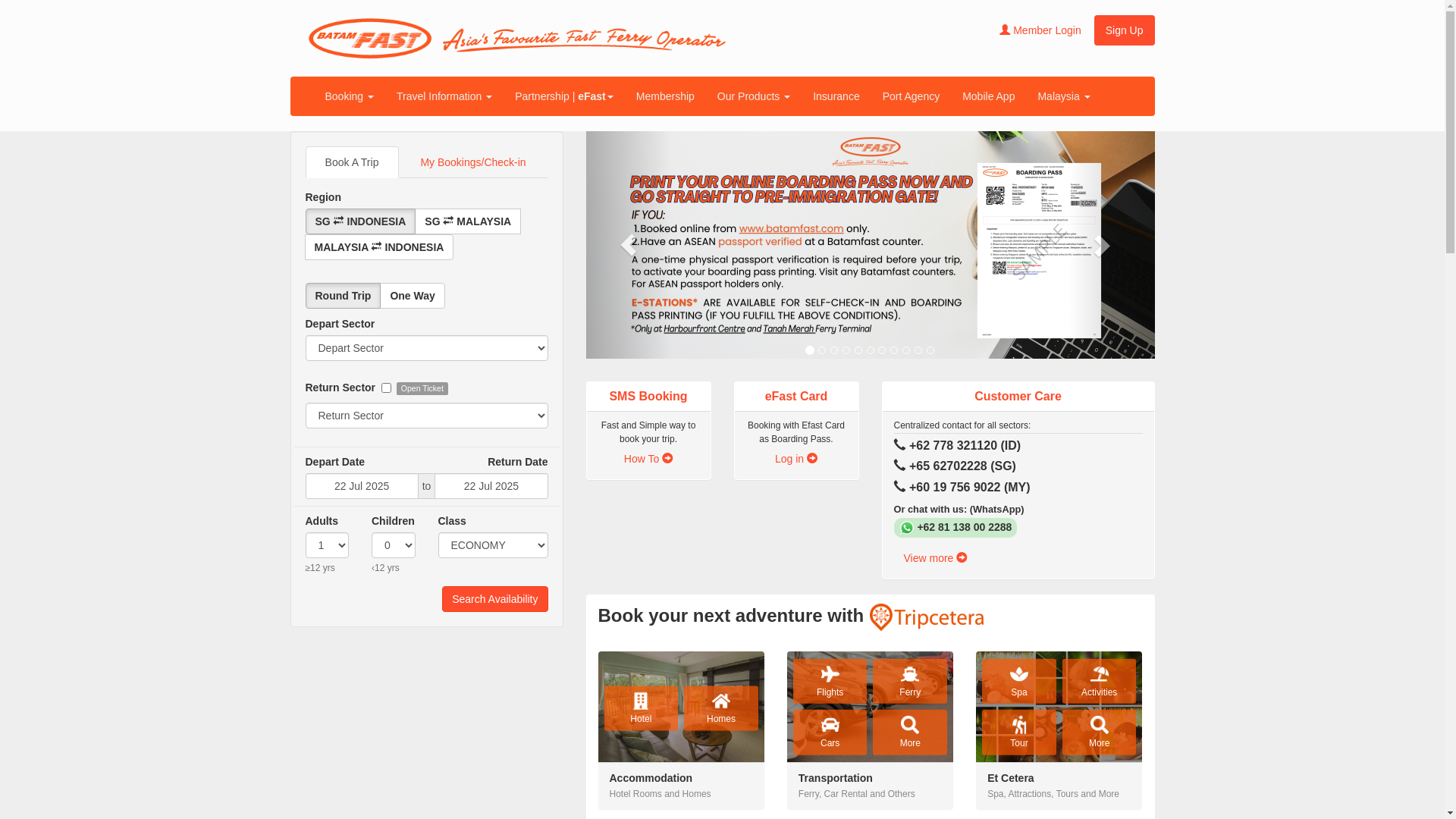 website screenshot of https://batamfast.com