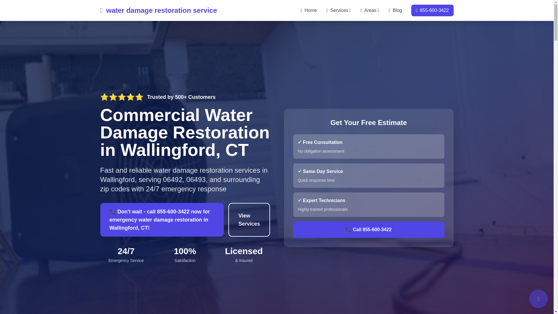 website screenshot of https://commercial-water-damage-wallingford.pages.dev/