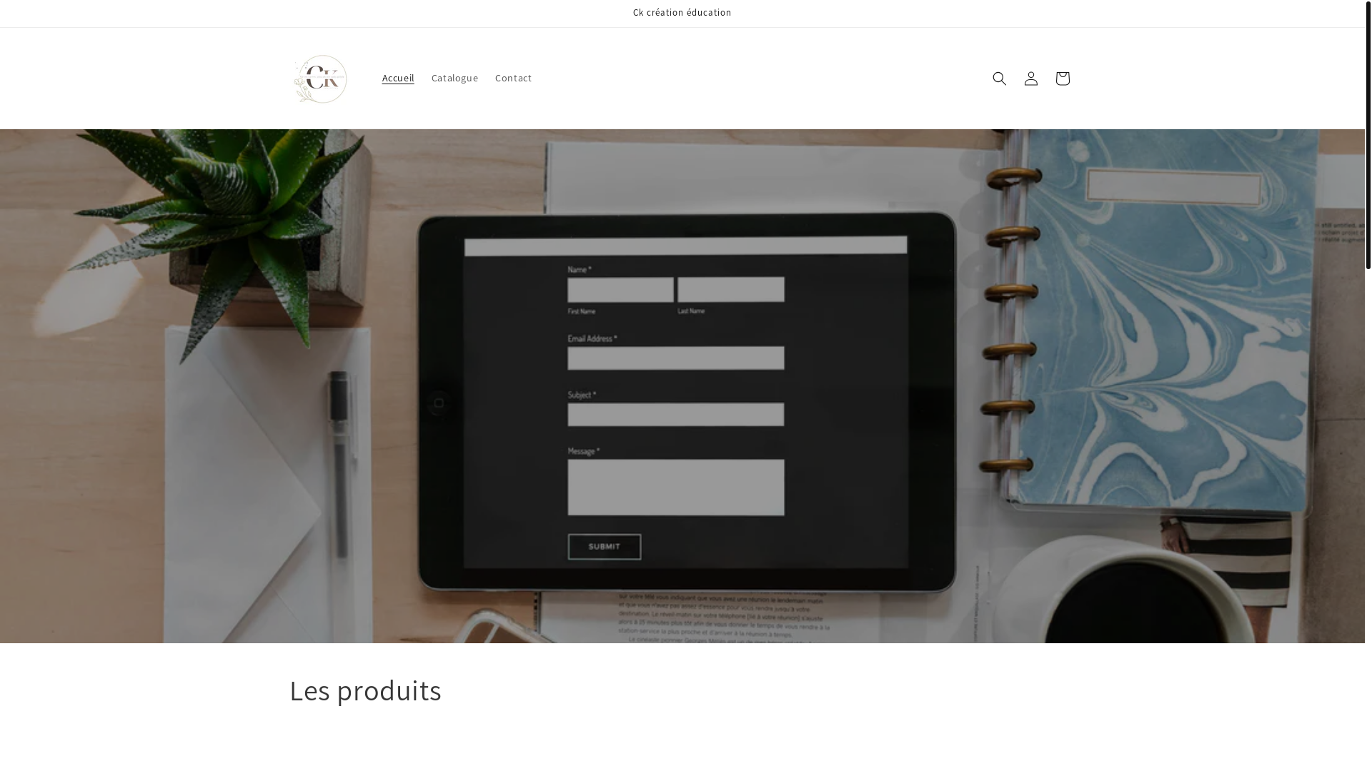 website screenshot of https://ckcreationeducation.com/