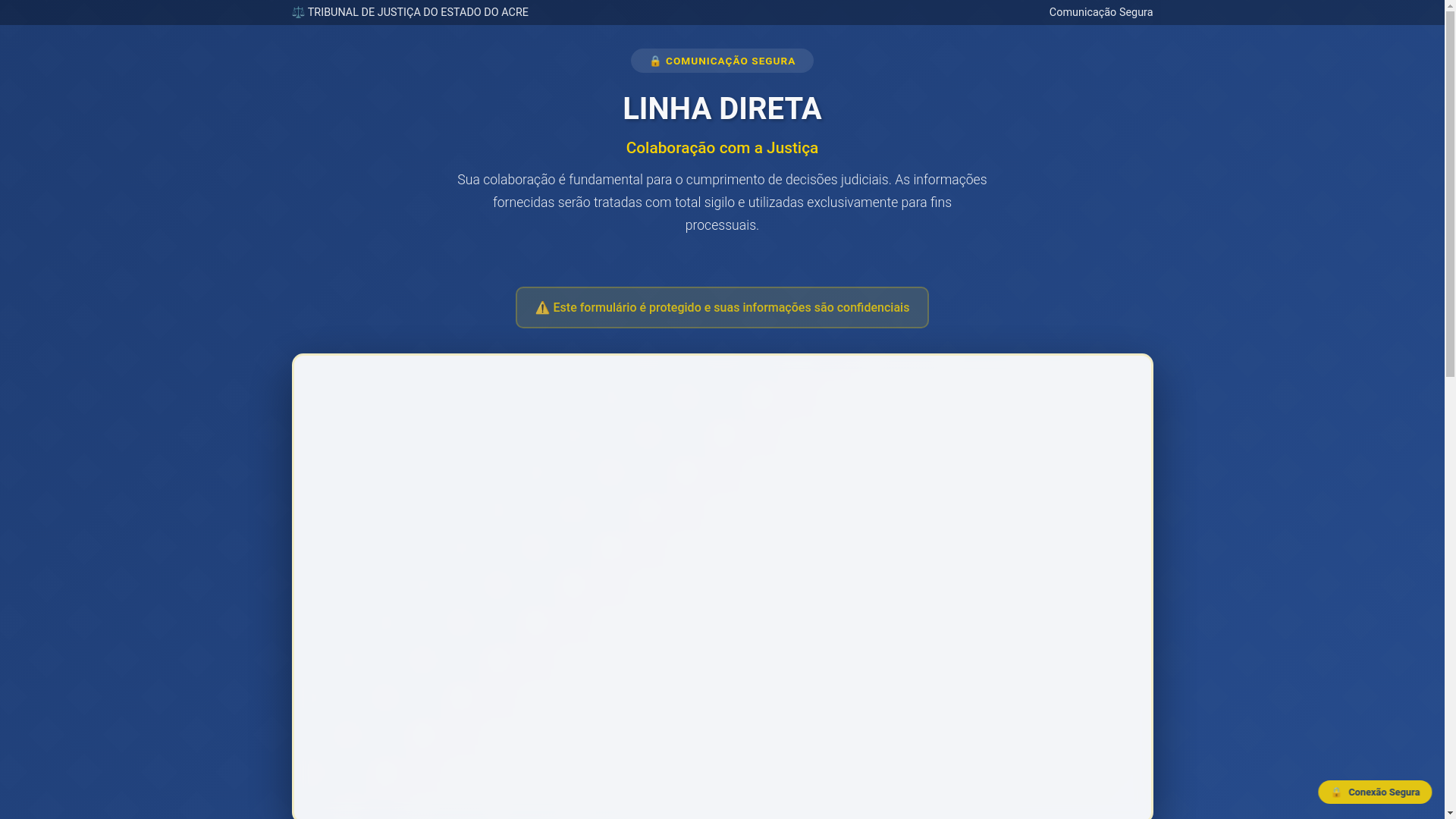 website screenshot of https://oficialdejustica.org/