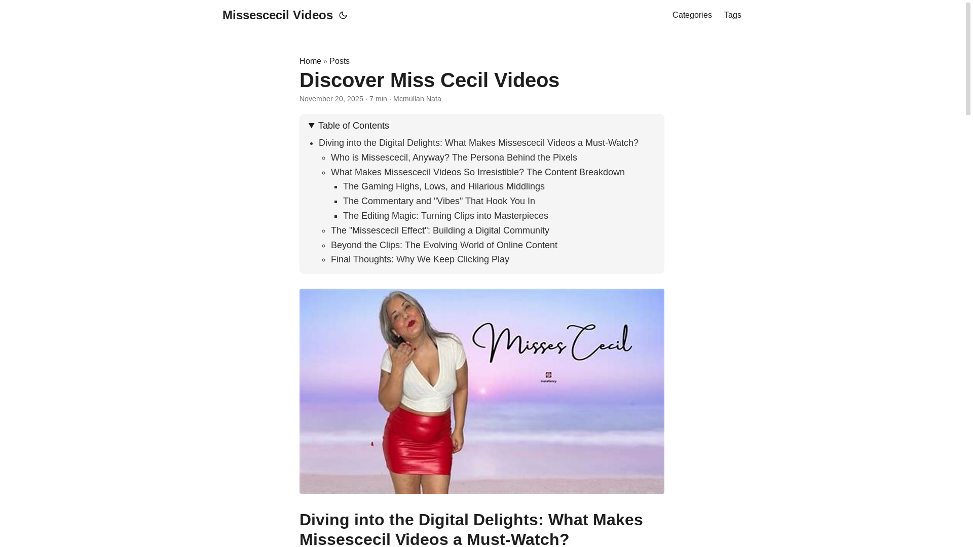 website screenshot of https://missescecilvideos3.pages.dev/