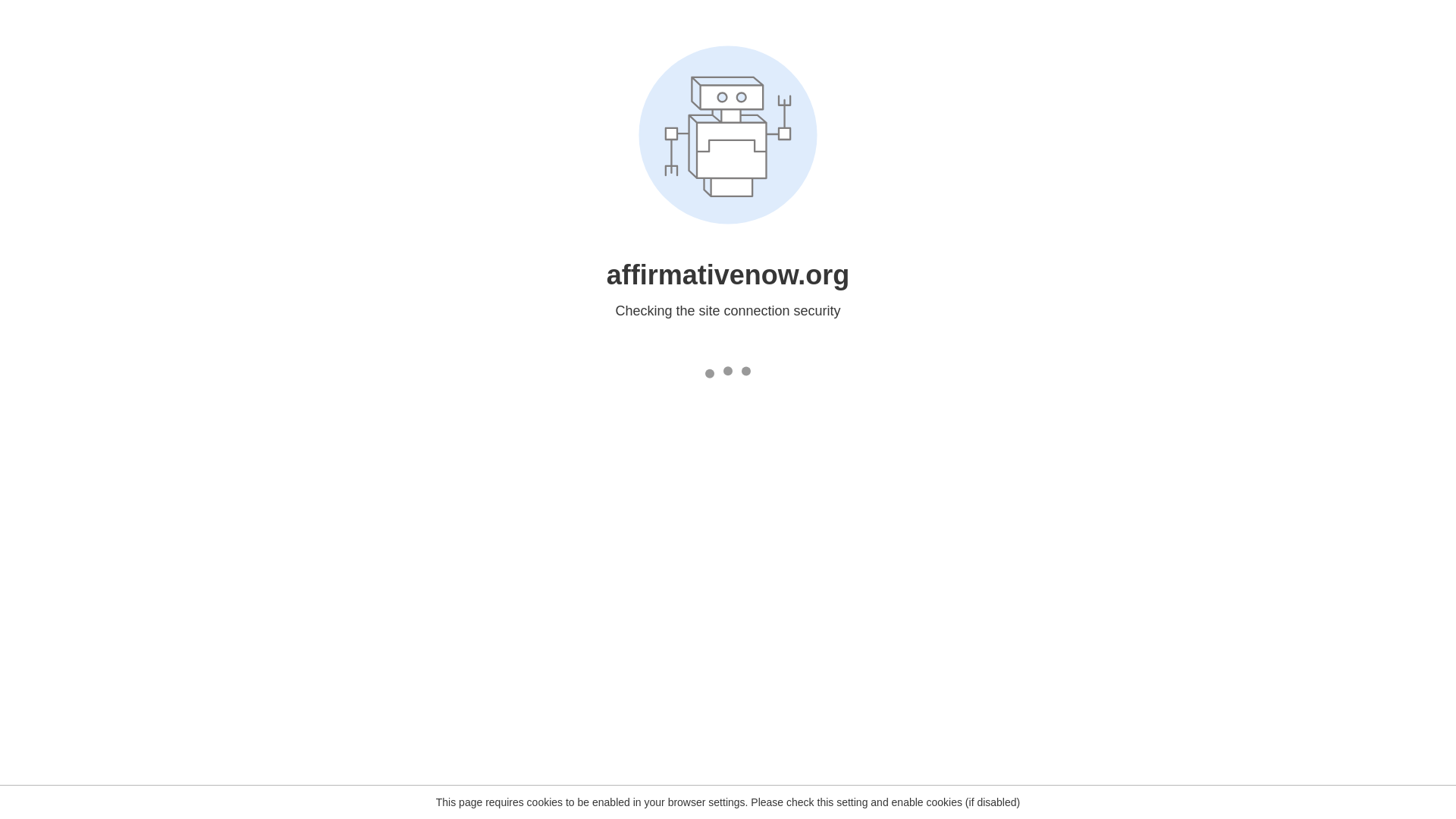 website screenshot of https://affirmativenow.org/