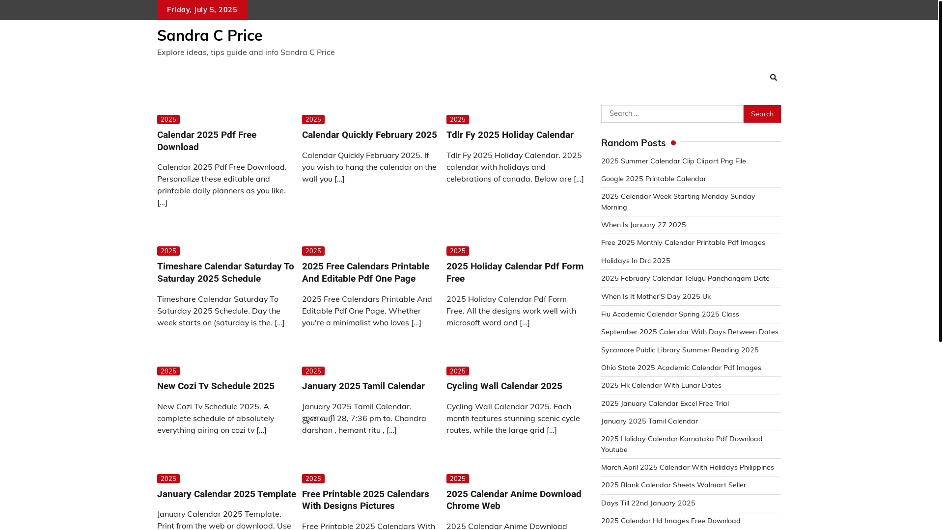 website screenshot of https://sandracpricel.pages.dev/