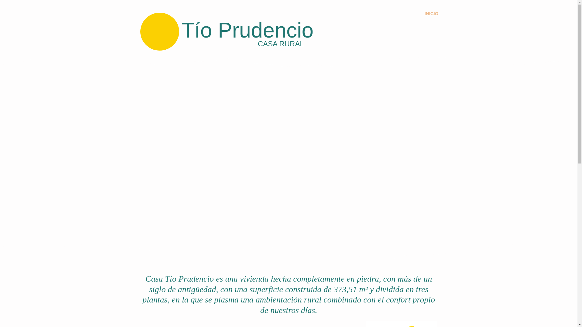 website screenshot of https://casaruraltioprudencio.com/