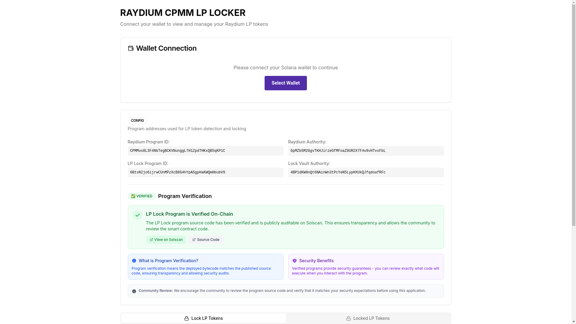 website screenshot of https://locklp.pro/