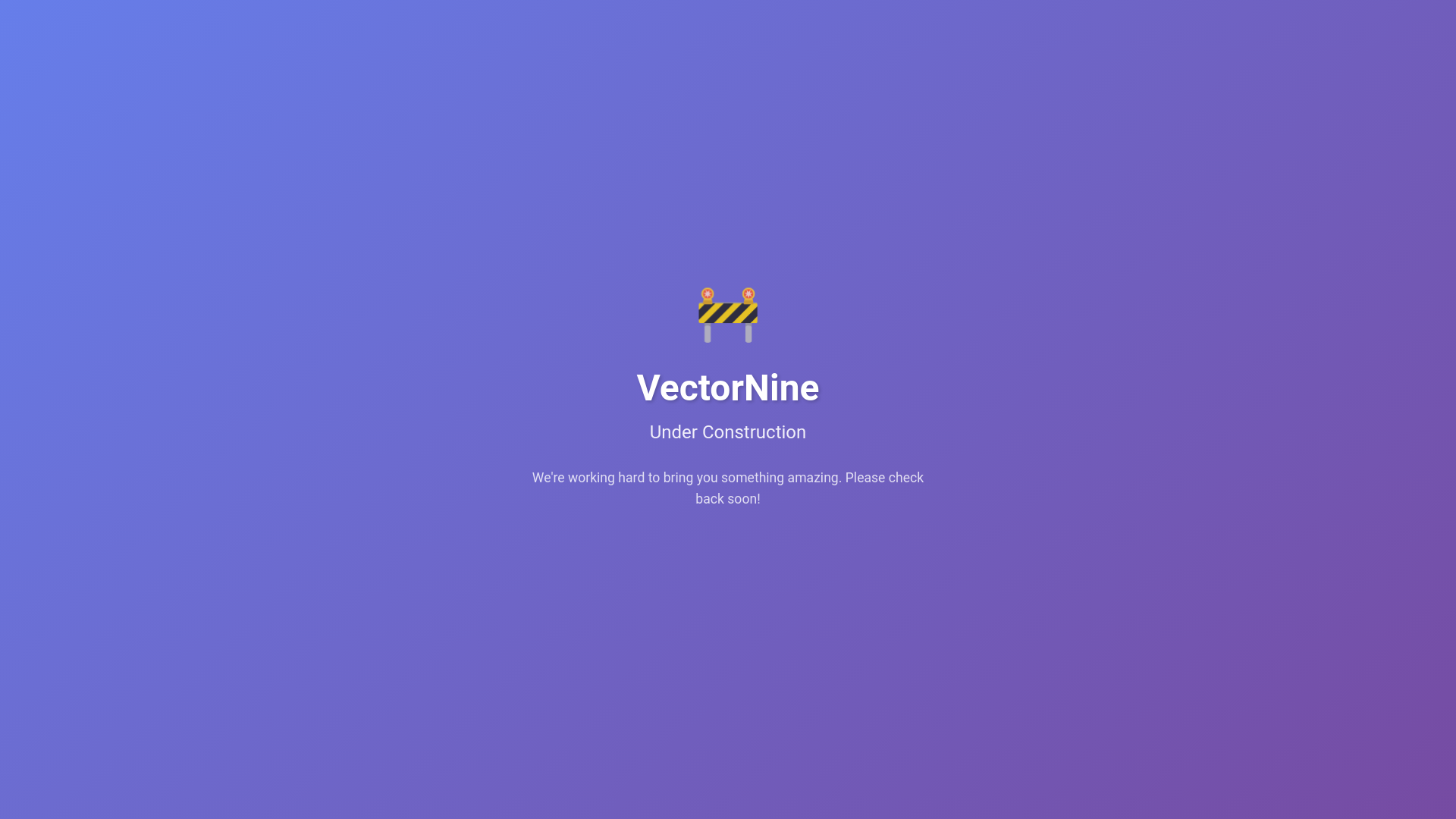 website screenshot of https://vectornine.pages.dev/
