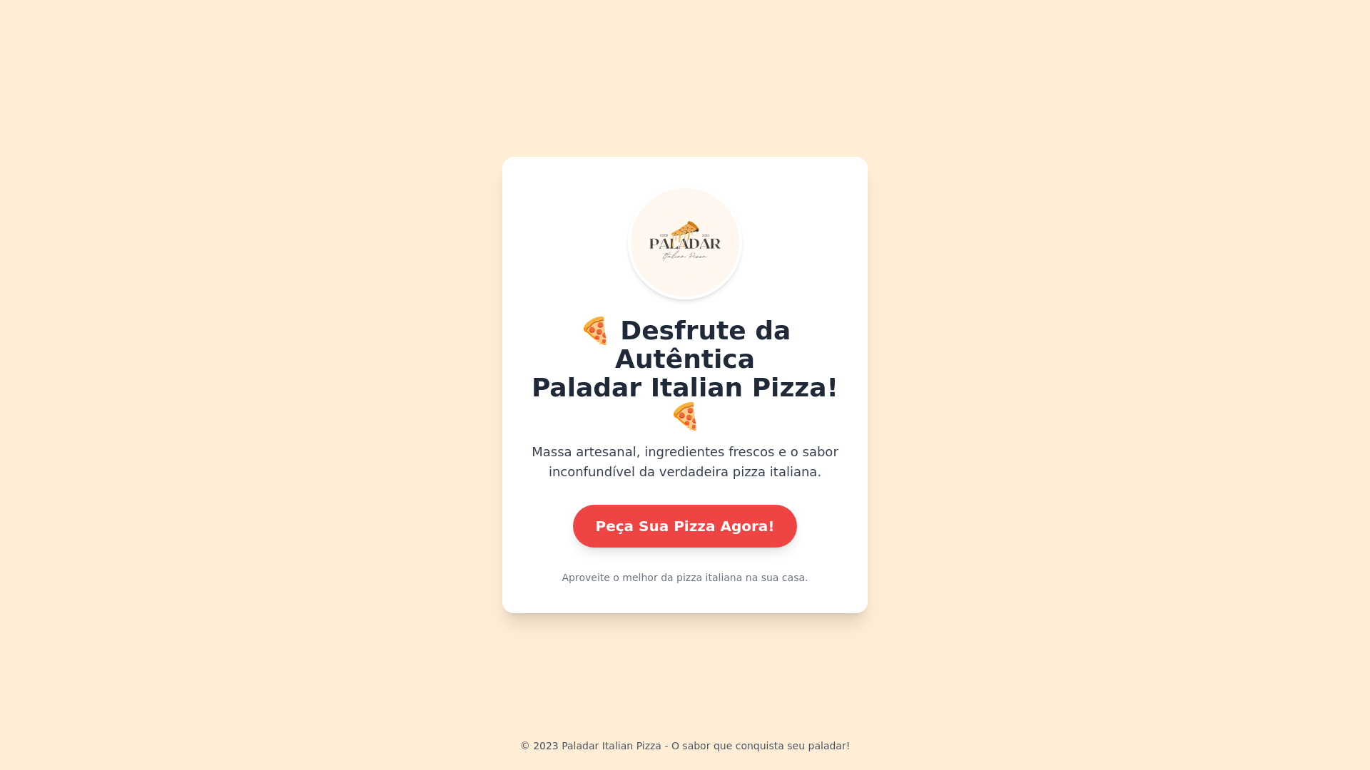 website screenshot of https://pizzaagora.shop/
