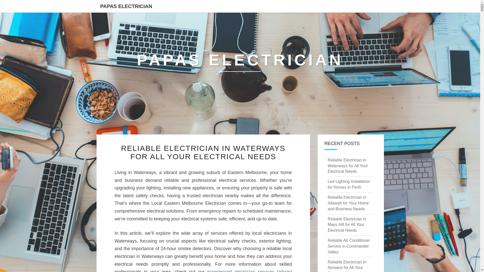 website screenshot of https://papas-electrician.pages.dev/