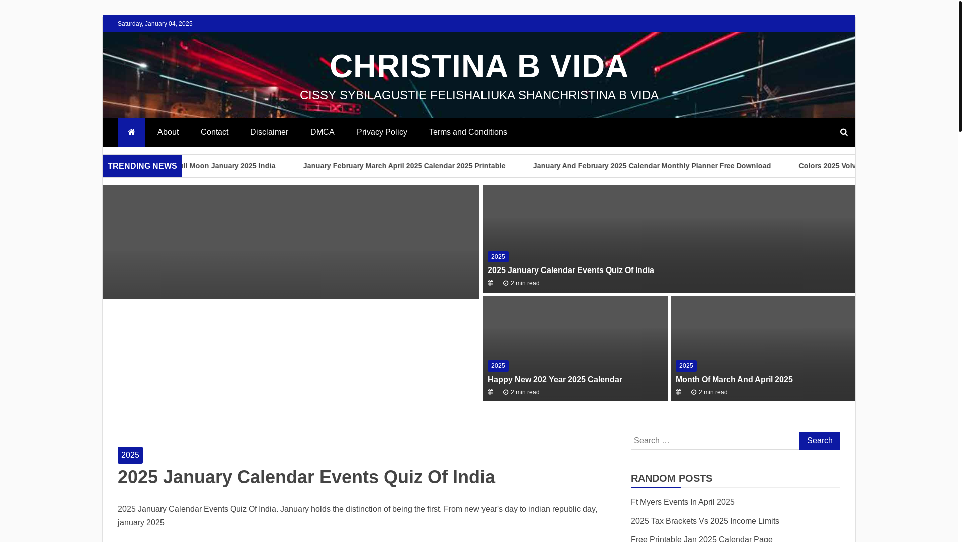 website screenshot of https://christinabvidaa.pages.dev/
