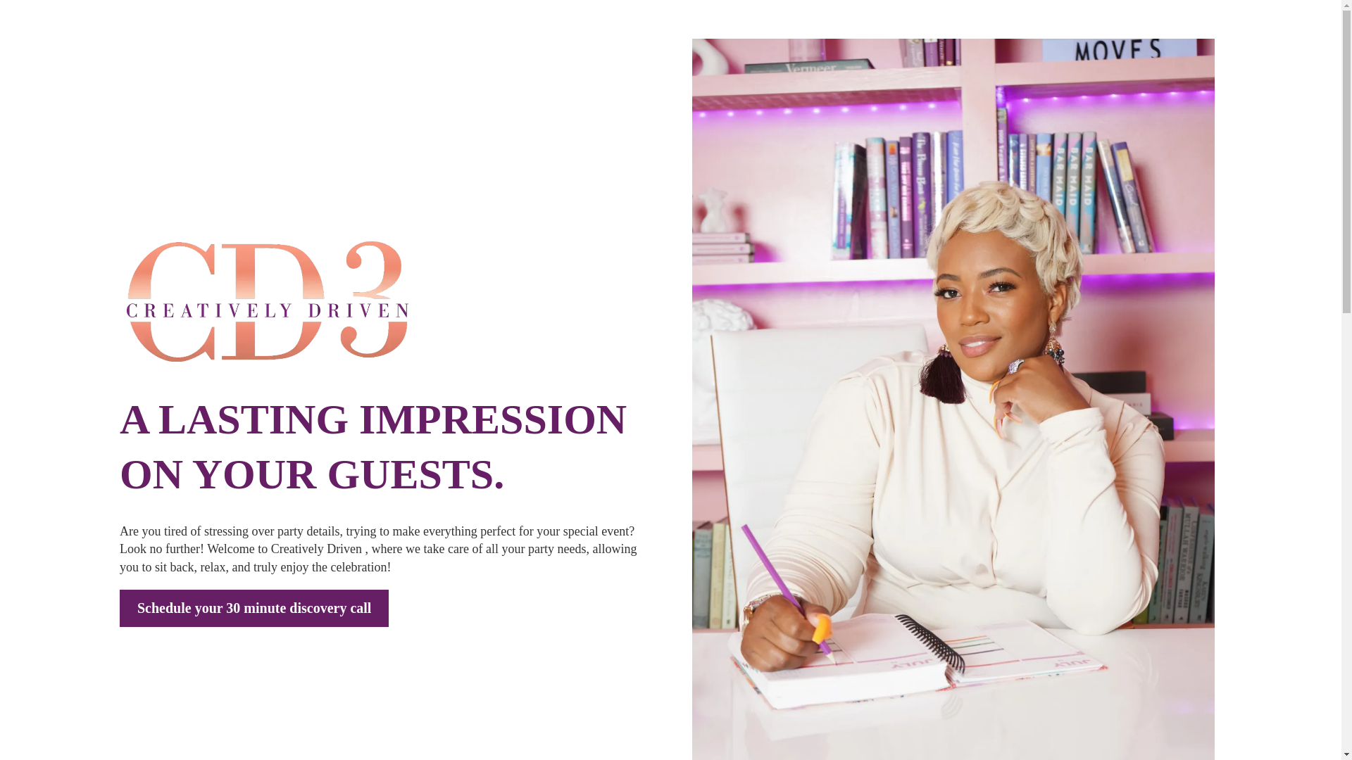 website screenshot of https://prettyyourpartyevents.com/