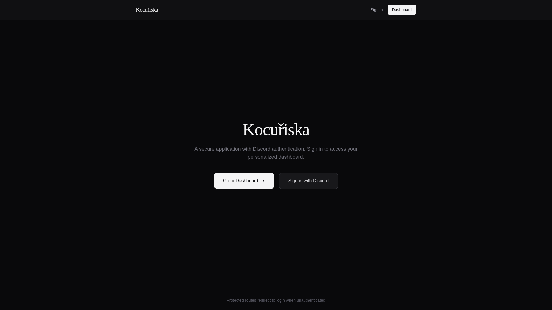 website screenshot of https://kocuriska.app/