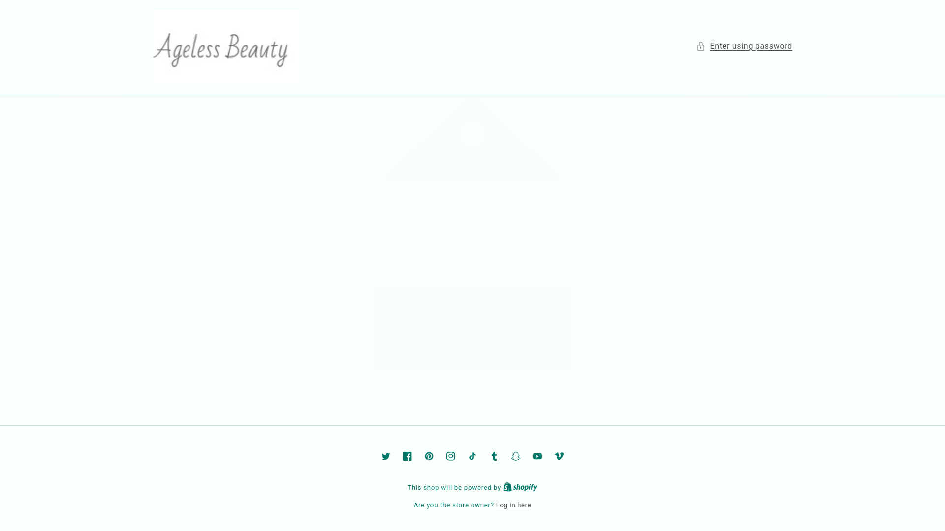 website screenshot of https://agelessbeauy8.com/