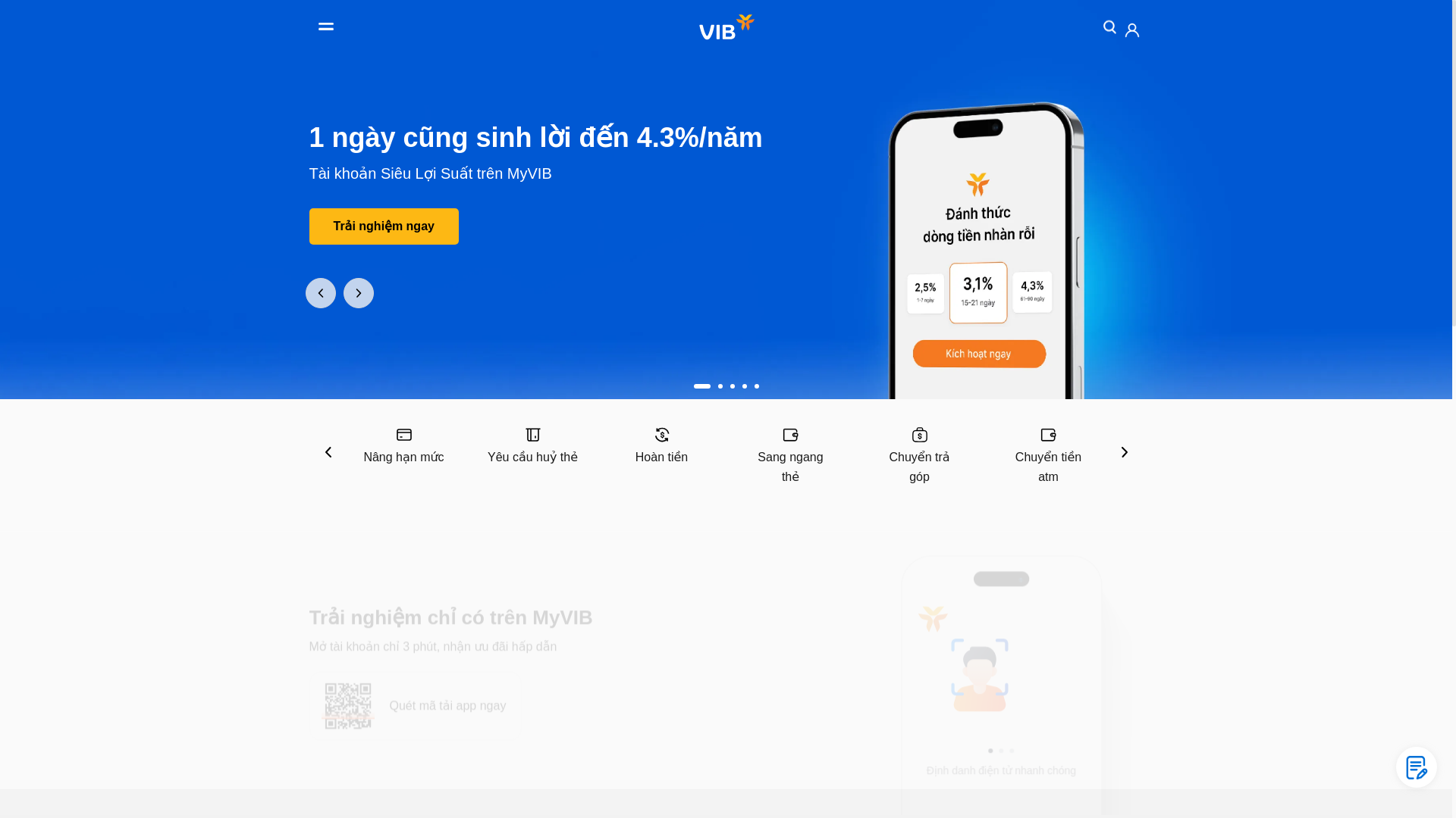 website screenshot of https://huythengayvib.com/