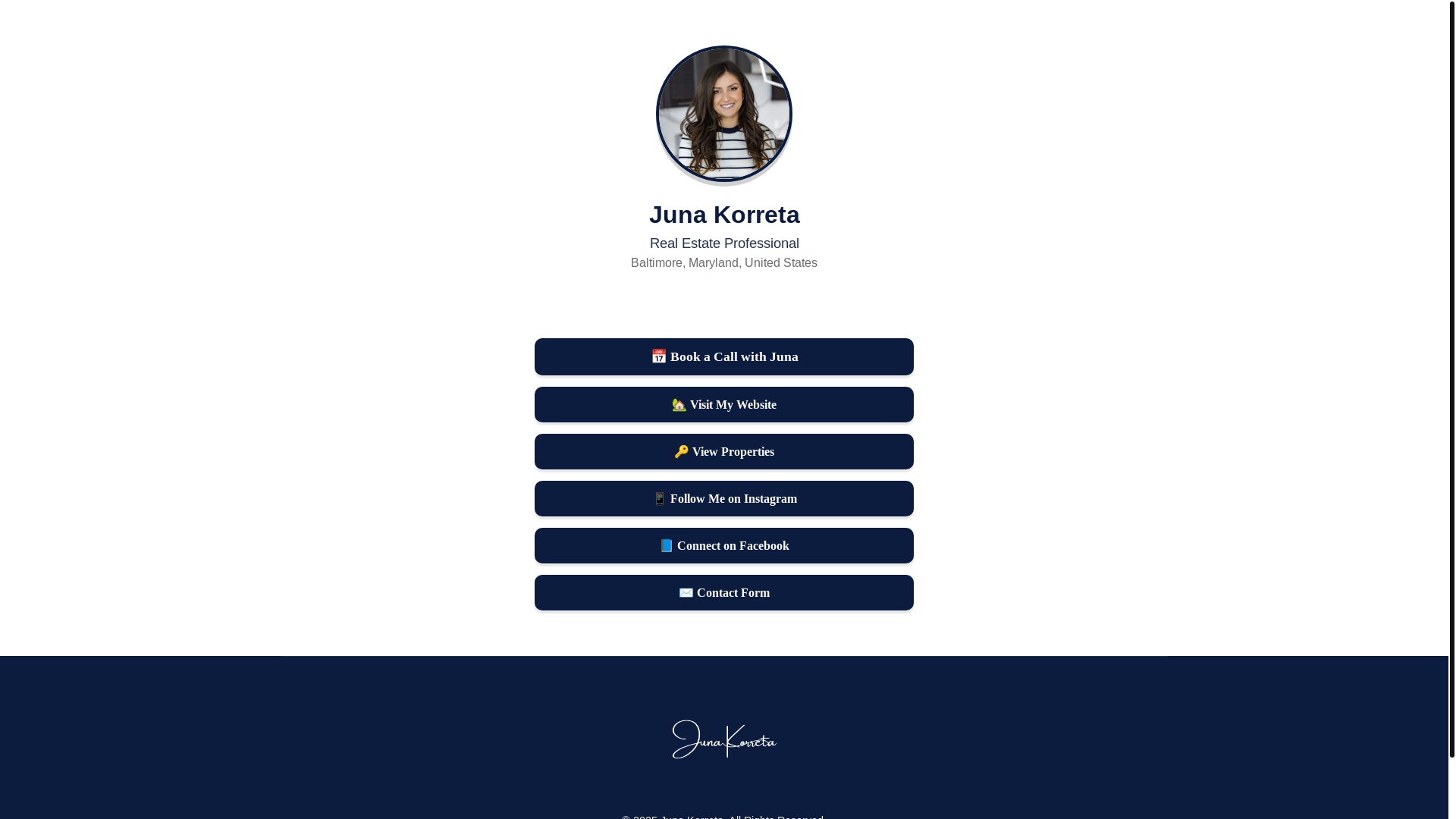 website screenshot of https://junakorreta.com/