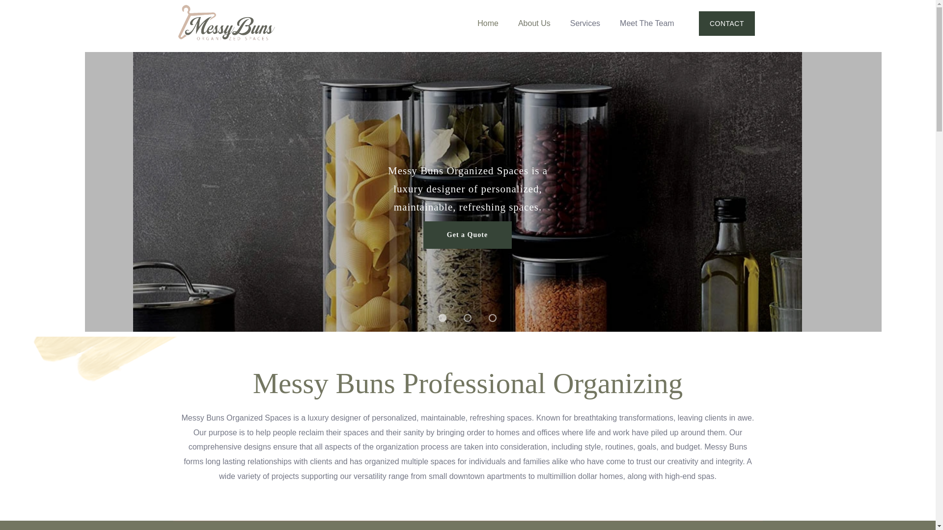 website screenshot of https://messybunsorganizedspaces.com/