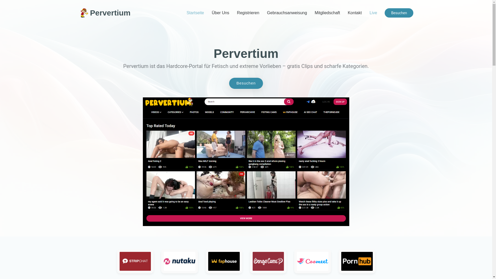 website screenshot of https://pervertium-german.com/