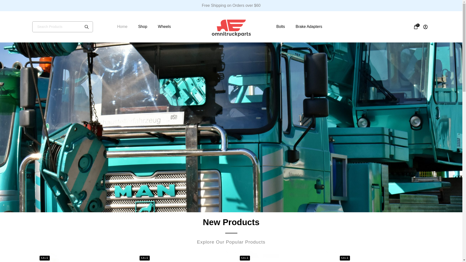 website screenshot of https://omnitruckparts.com/
