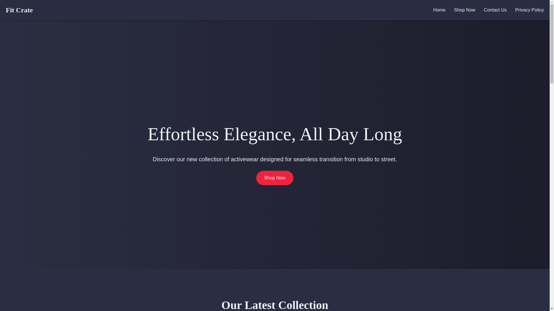 website screenshot of https://fitcrate.online/