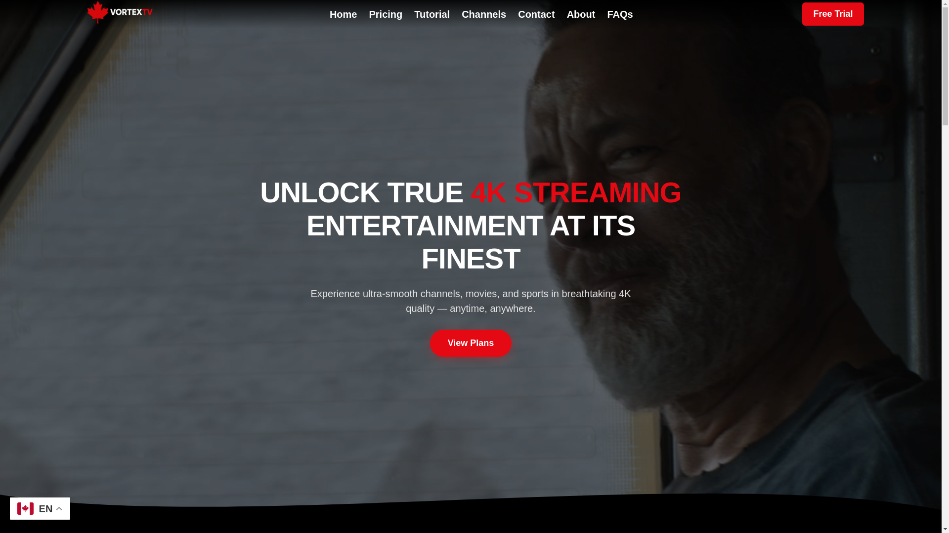 website screenshot of https://vortextv.ca/