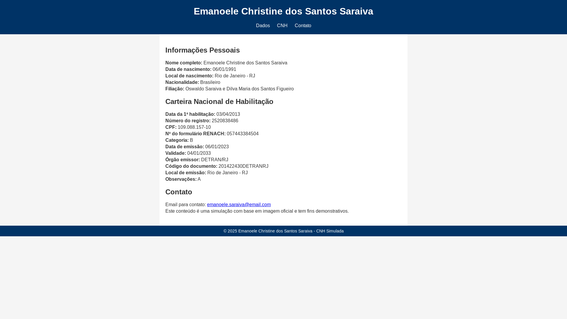 website screenshot of https://clarinhapagina.shop/