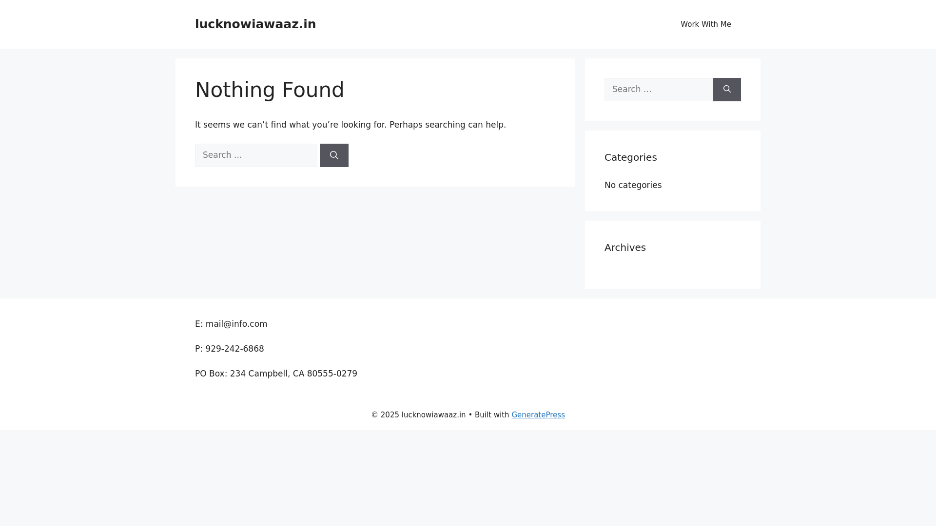 website screenshot of https://lucknowiawaaz.in/