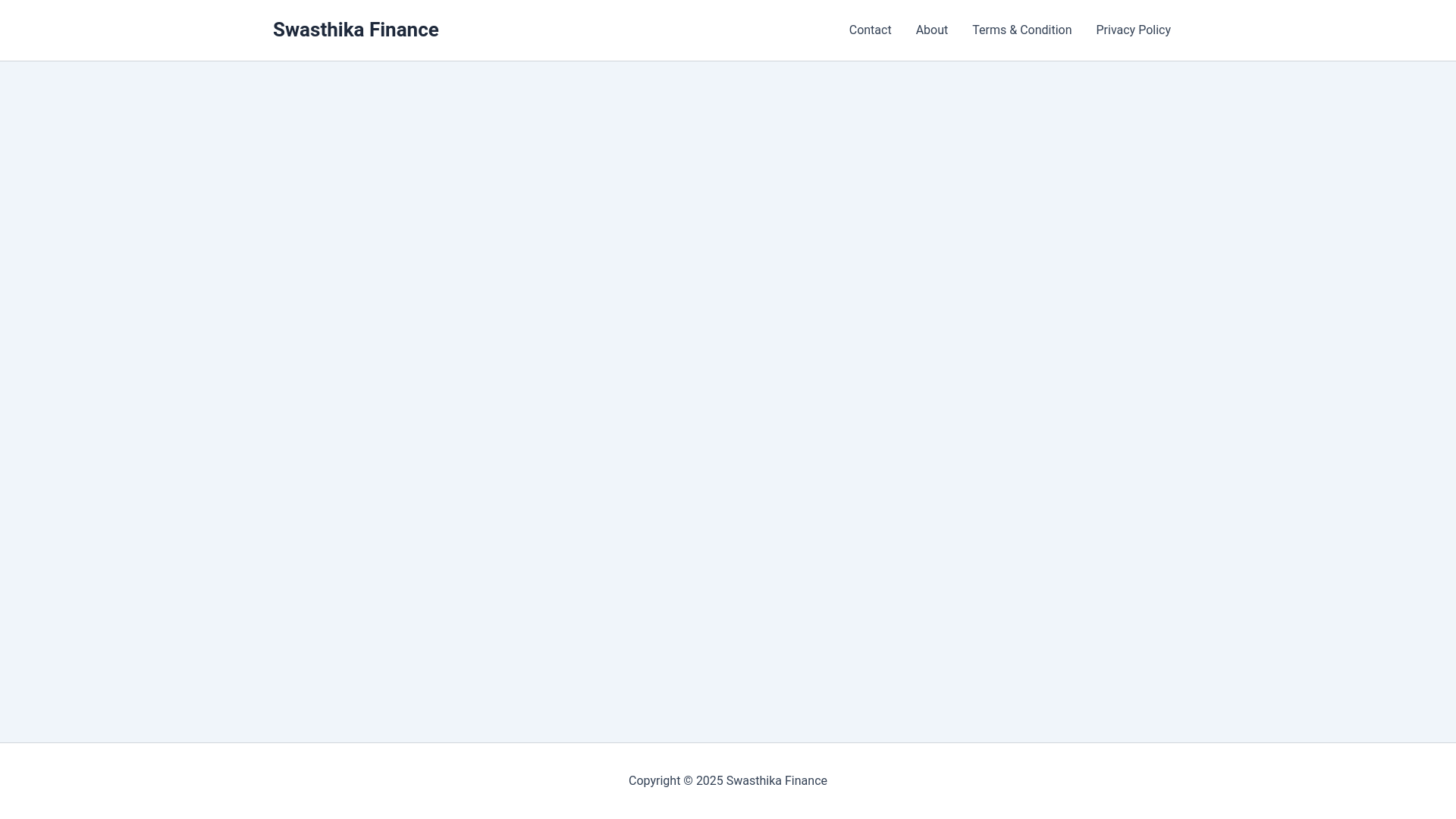 website screenshot of https://swasthikafinance.com/