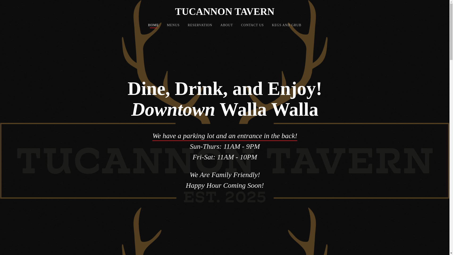 website screenshot of https://tucannontavern.pages.dev/