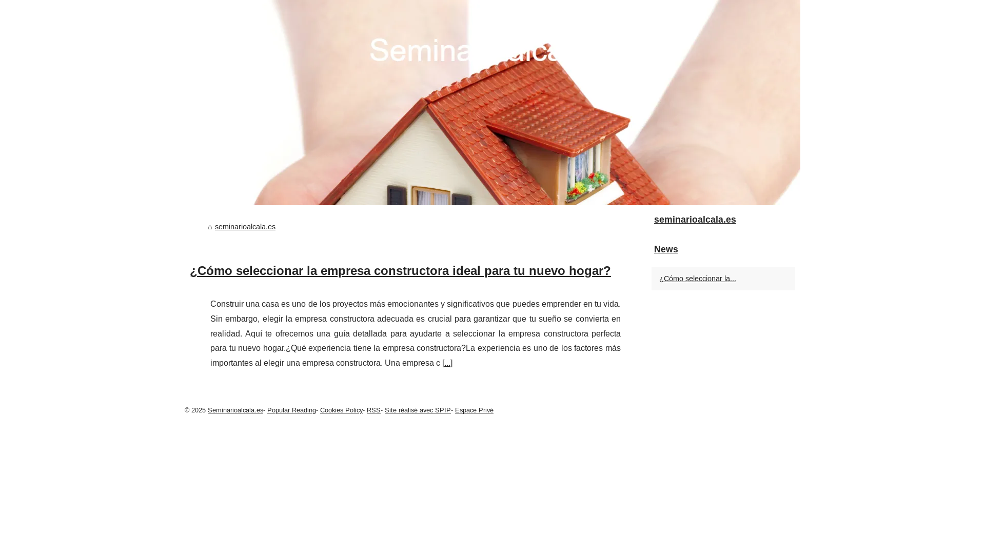 website screenshot of https://seminarioalcala.es/