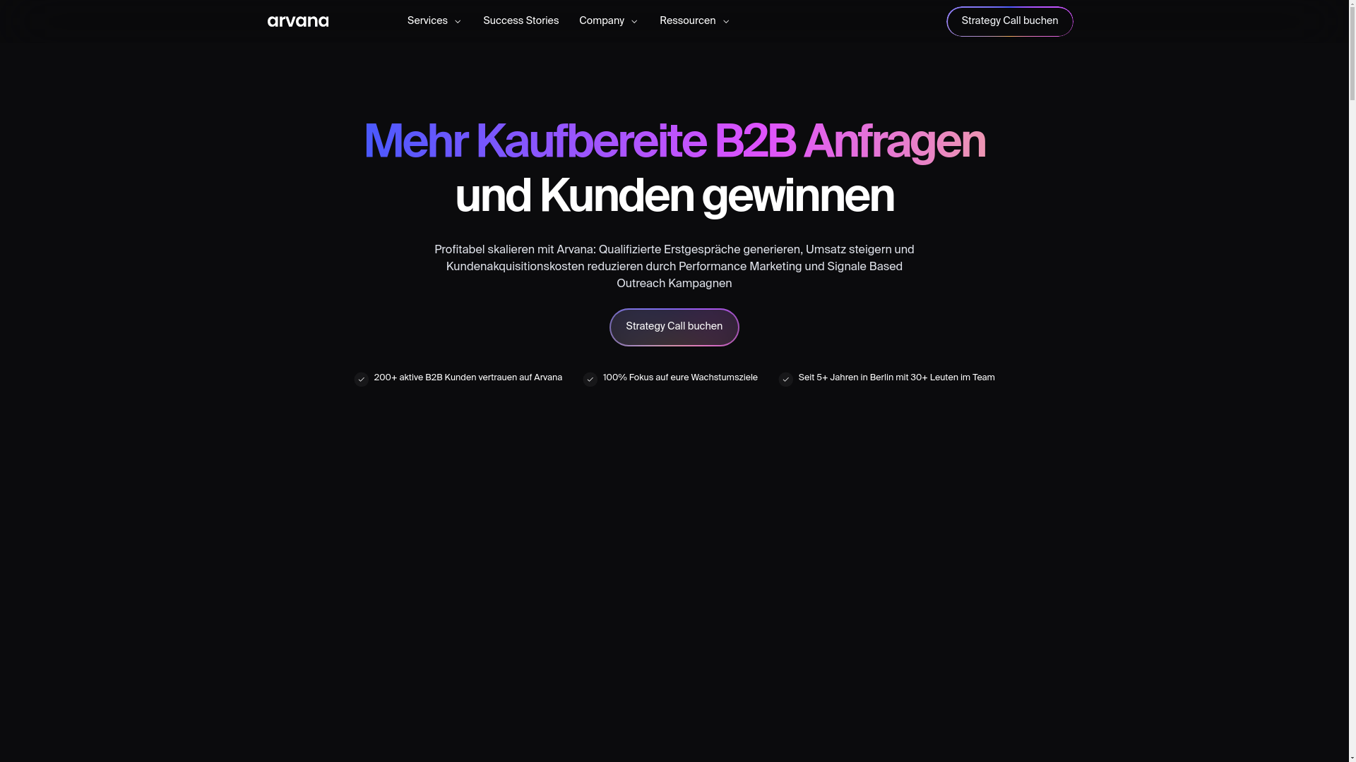 website screenshot of https://performance-outbound.com/