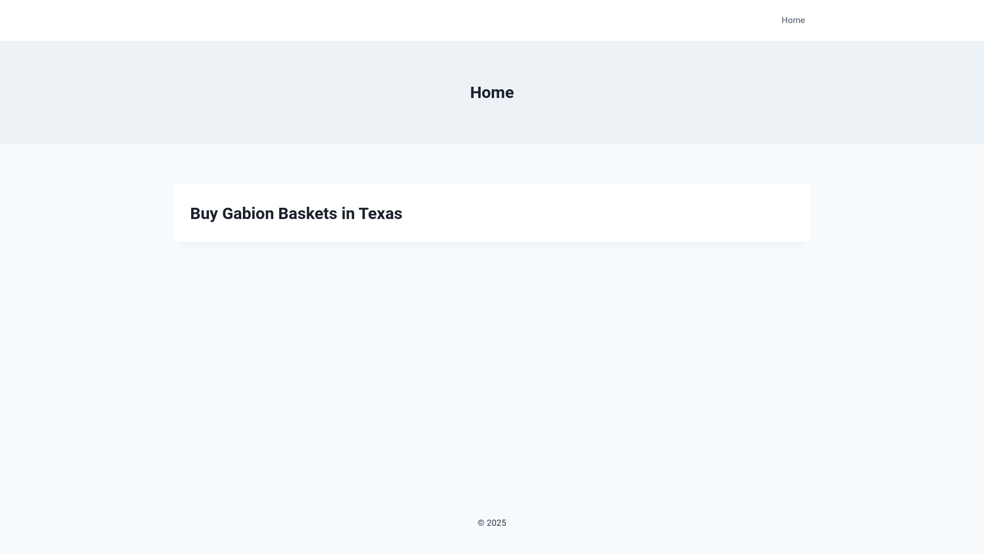 website screenshot of https://gabionbasketstexas.com/