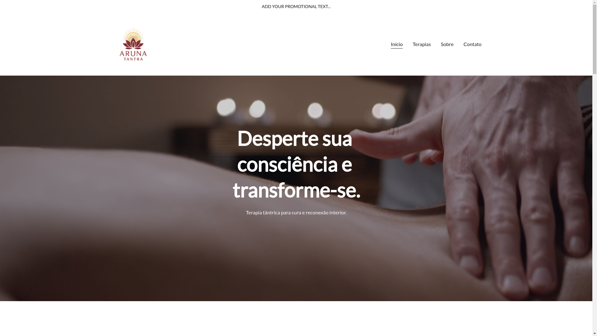 website screenshot of https://arunatantra.com.br/