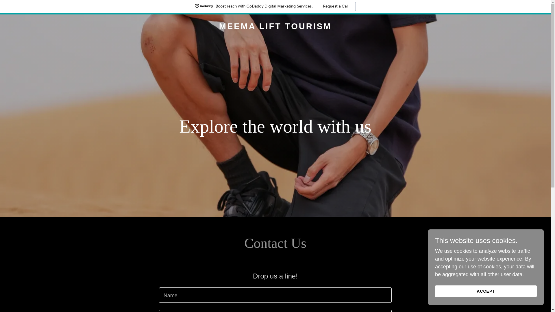 website screenshot of https://meemaliftourism.com/