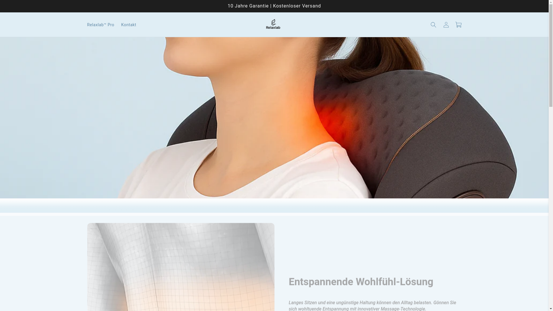 website screenshot of https://relaxlabs.de/