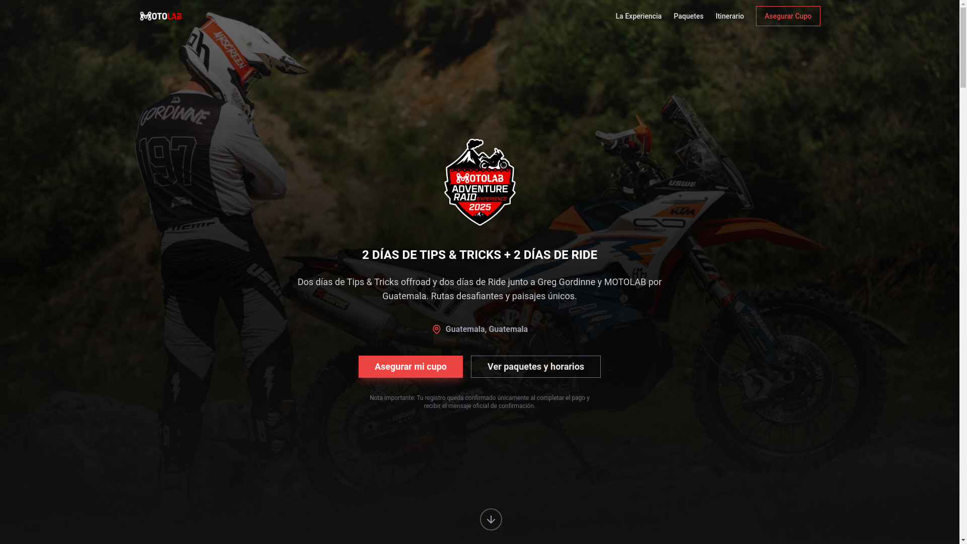 website screenshot of https://motolabguatemala.com/