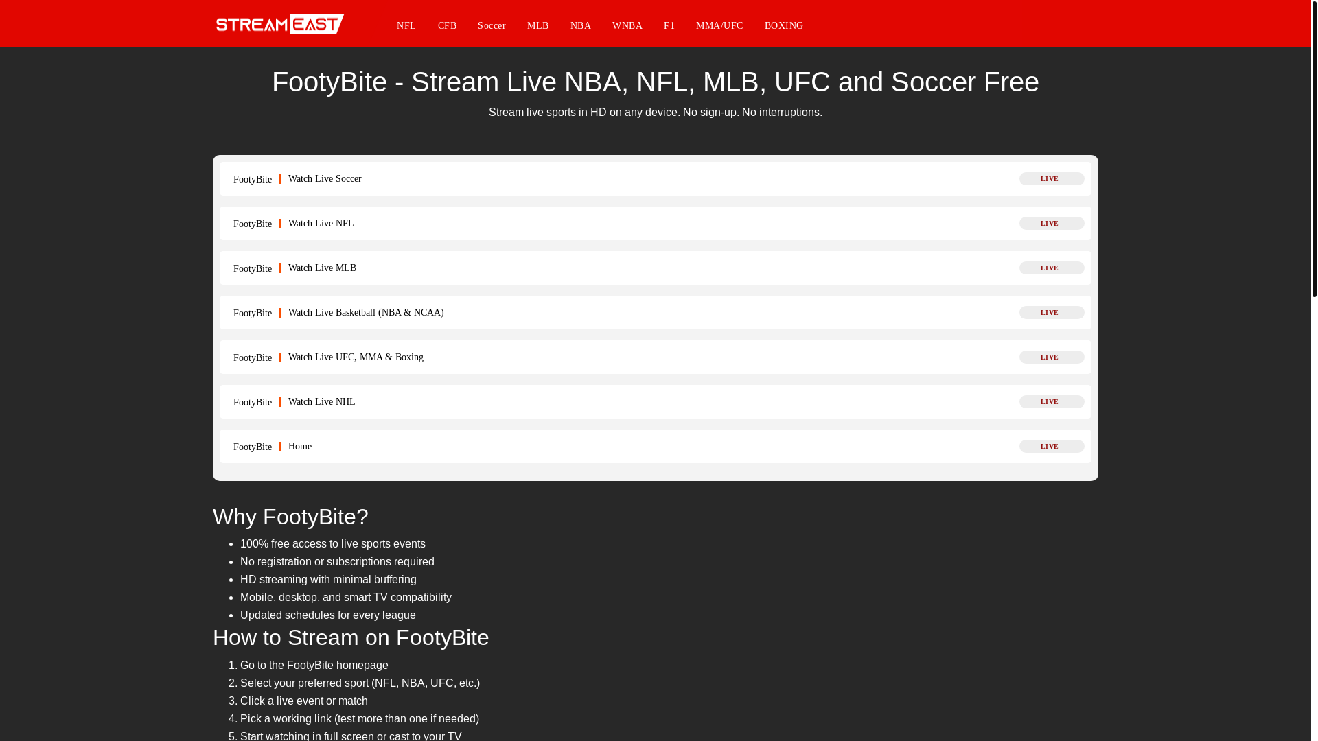 website screenshot of https://footybite-world.pages.dev/