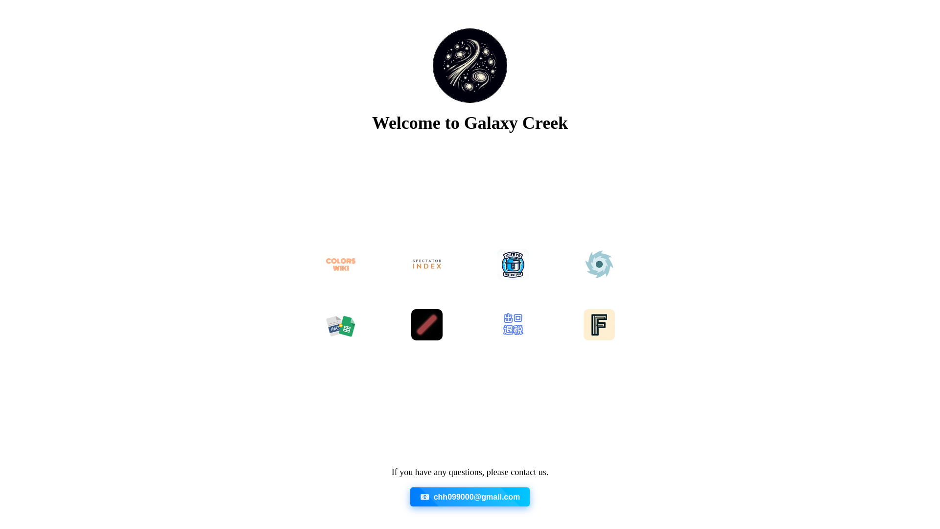 website screenshot of https://galaxycreek.pages.dev/
