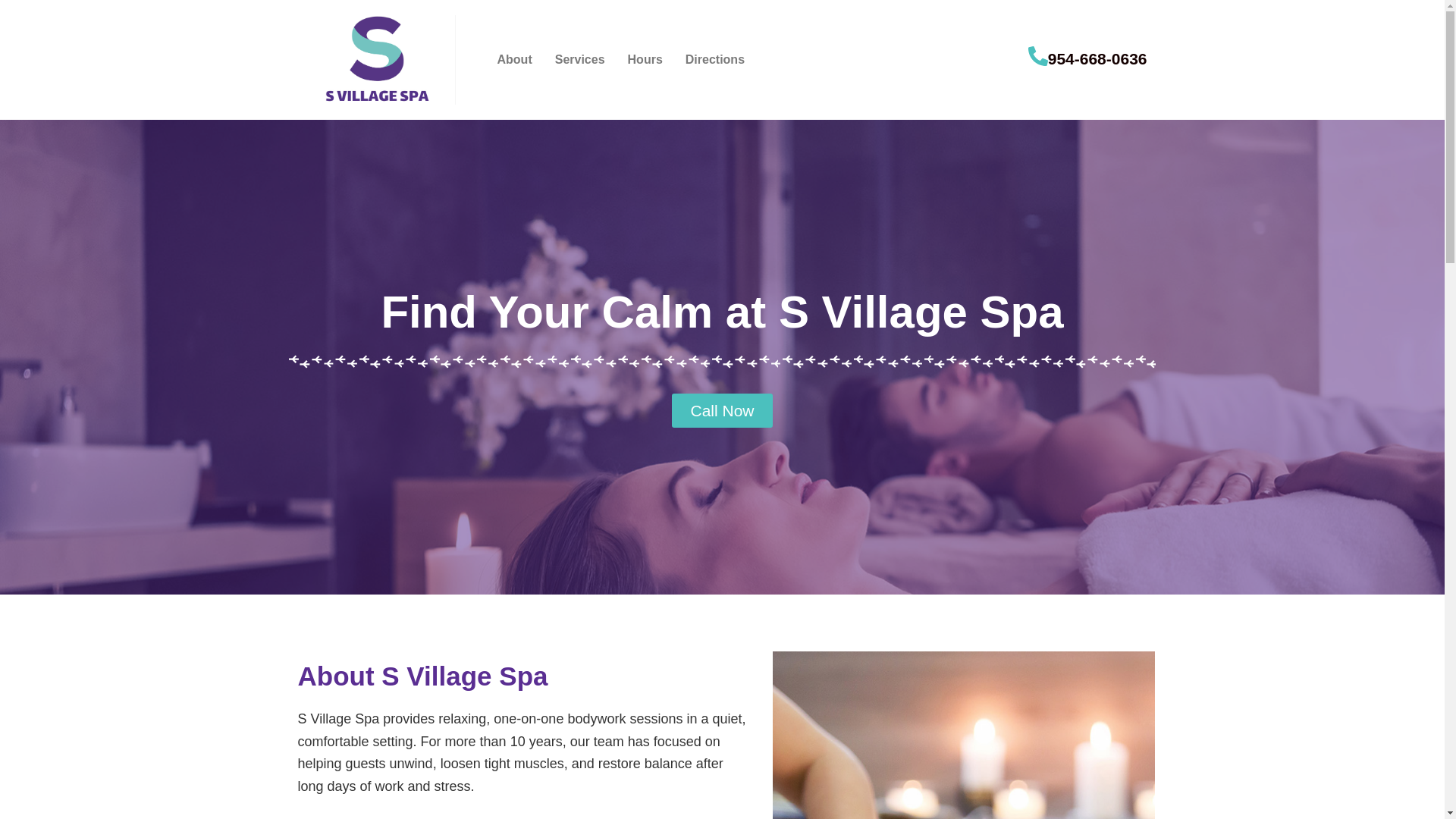 website screenshot of https://svillagespa.com/