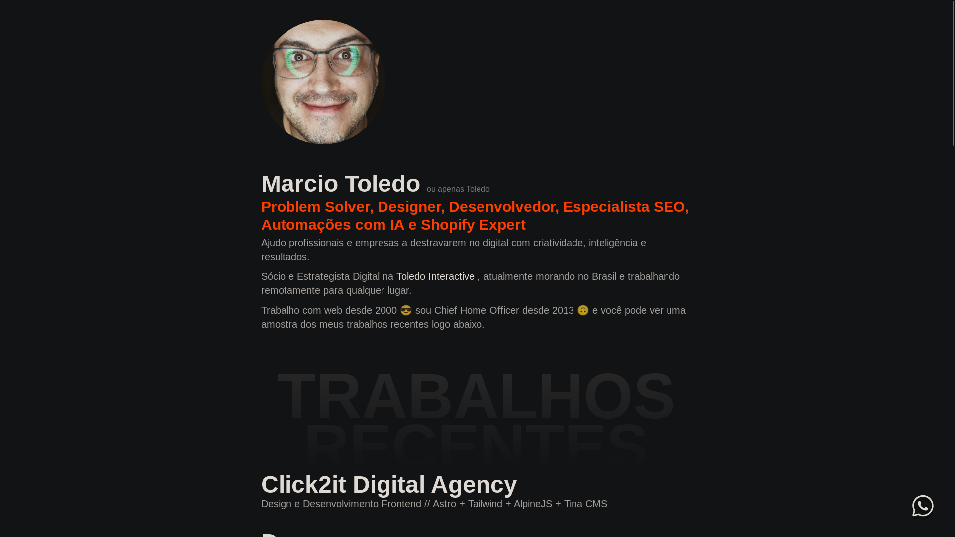 website screenshot of https://marciotoledo.pages.dev/