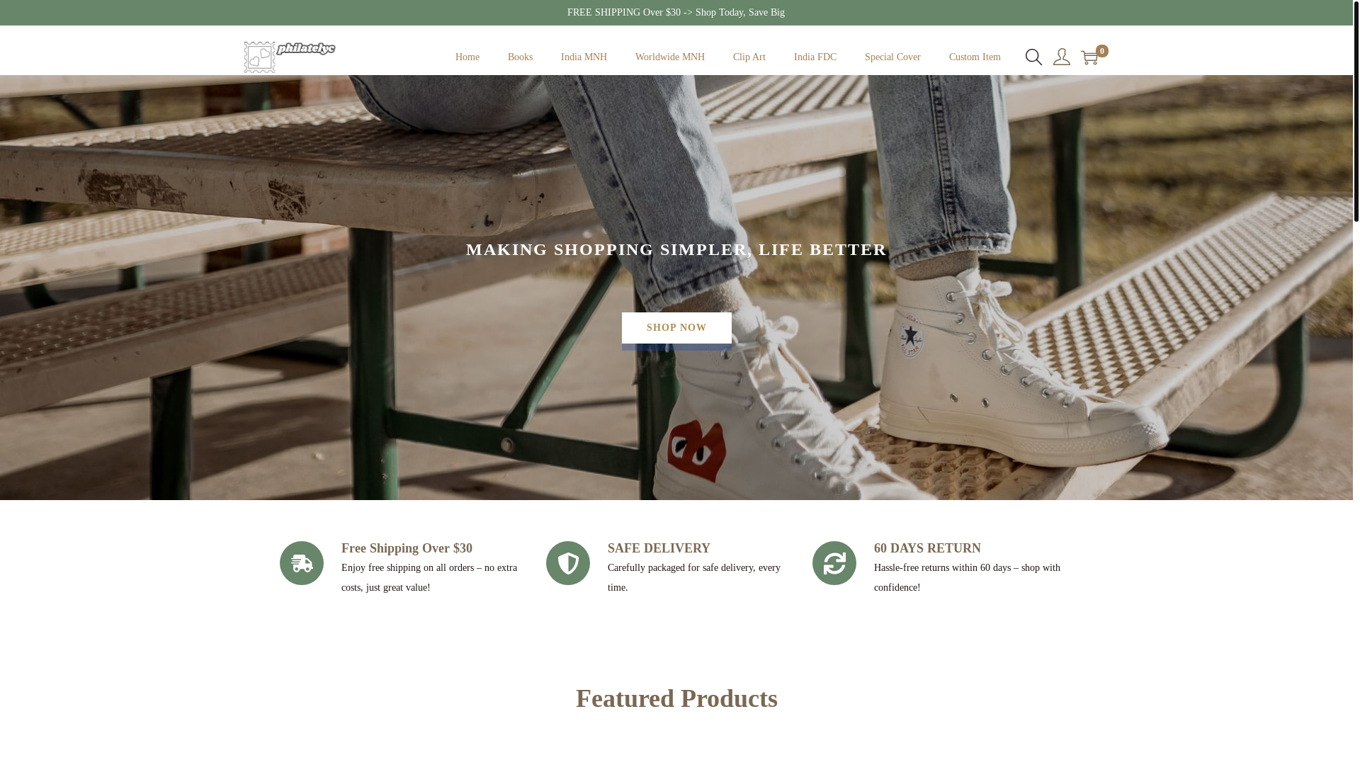 website screenshot of https://philatelyc.com/