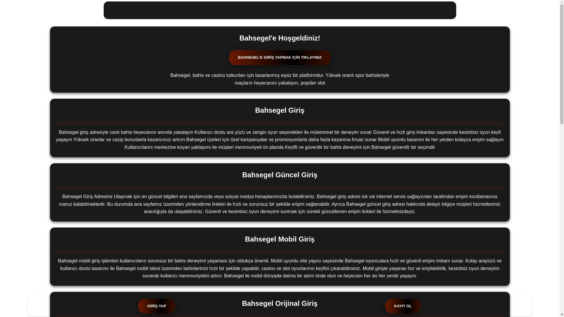 website screenshot of https://bahsegelgercek.com/