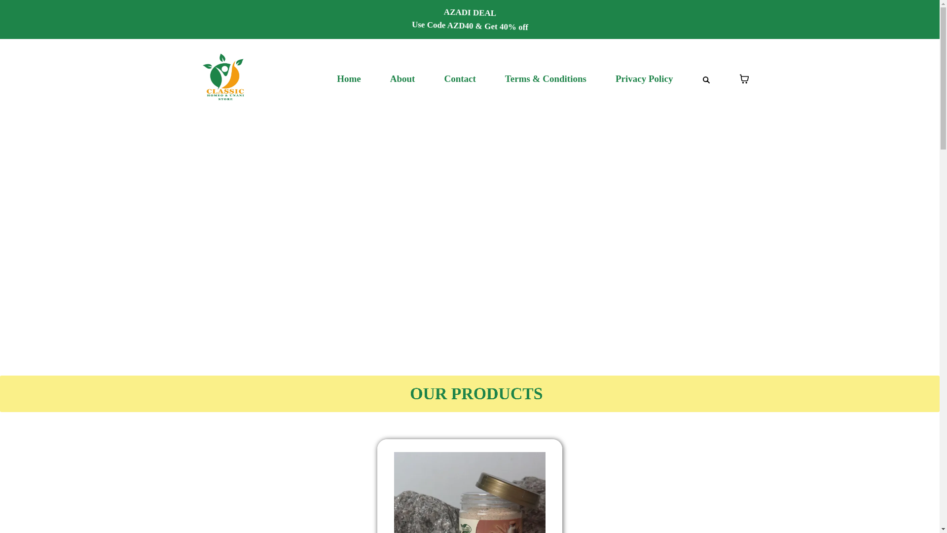 website screenshot of https://classichomeostore.com/